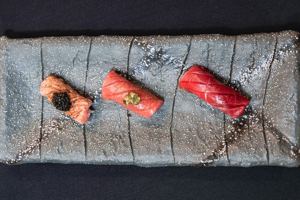 The starred chef has just prepared some sushi in Aspen