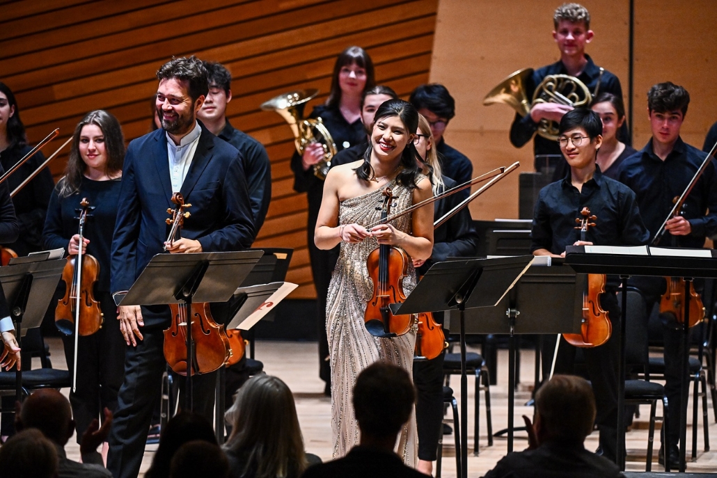 A lively performance by the orchestra at the Aspen Summer Music Festival and School.