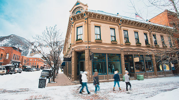 Winter corporate retreat in Aspen