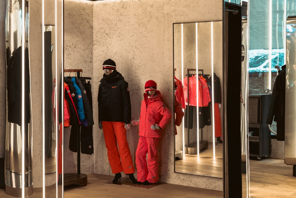 A Aspen’s Luxury Boutiques showcasing their available outfits during a luxury shopping trip in Aspen.