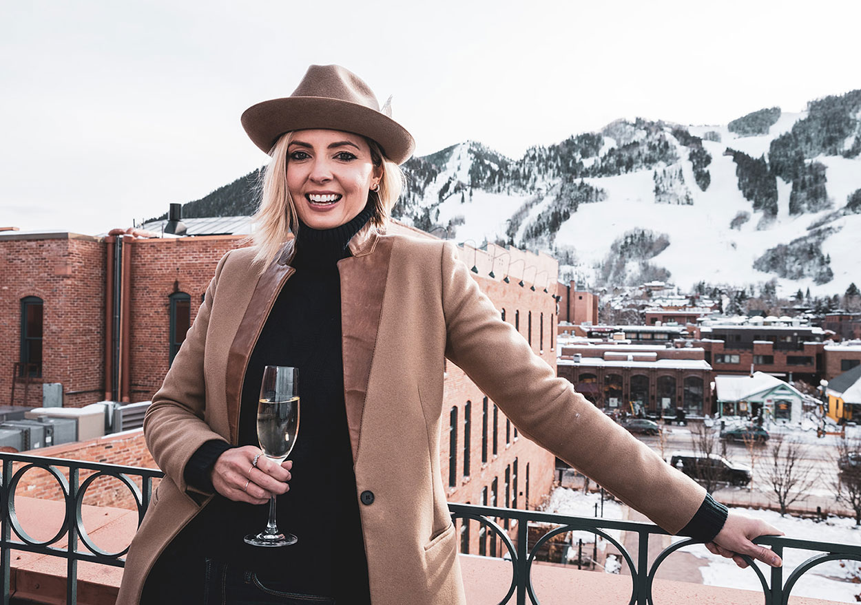 Rooftop party event in Aspen