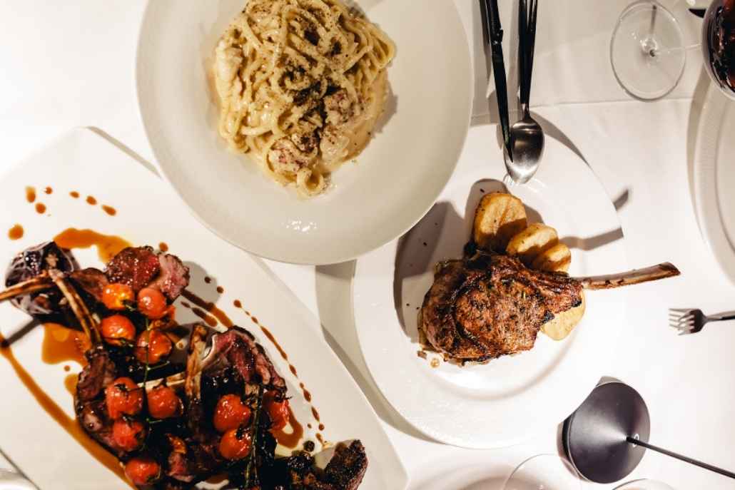 Luxury private dinner with premium steak and Italian cuisine at Campo di Fiori in Aspen